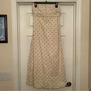 Abercrombie & Fitch Emerson Strapless Linen-Blend Maxi Dress Size SP